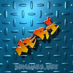 neri in Grid Style style - 3D name wallpaper
