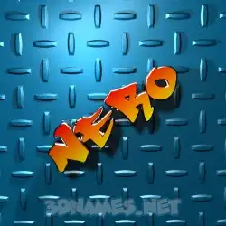 nero in Grid Style style - 3D name wallpaper