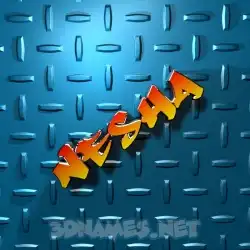 nesha in Grid Style style - 3D name wallpaper