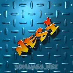 nesi in Grid Style style - 3D name wallpaper
