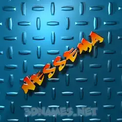 nessema in Grid Style style - 3D name wallpaper