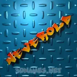 neverold in Grid Style style - 3D name wallpaper