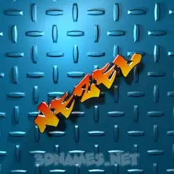 nezel in Grid Style style - 3D name wallpaper