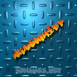 ngannghiep in Grid Style style - 3D name wallpaper