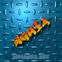 nghia in Grid Style style - 3D name wallpaper