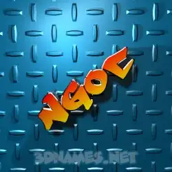 ngoc in Grid Style style - 3D name wallpaper