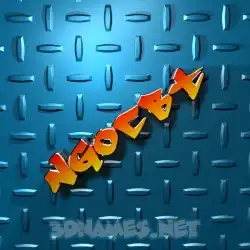 ngocbt in Grid Style style - 3D name wallpaper