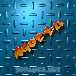 ngoctu in Grid Style style - 3D name wallpaper