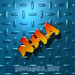 nha in Grid Style style - 3D name wallpaper