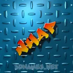nhap in Grid Style style - 3D name wallpaper