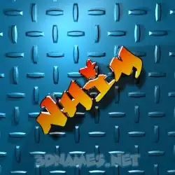 nhim in Grid Style style - 3D name wallpaper