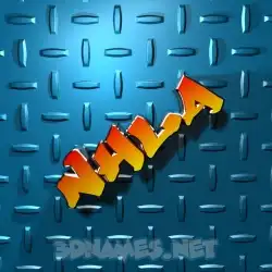 nhla in Grid Style style - 3D name wallpaper
