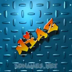 niaz in Grid Style style - 3D name wallpaper