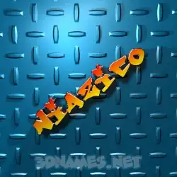 niazico in Grid Style style - 3D name wallpaper