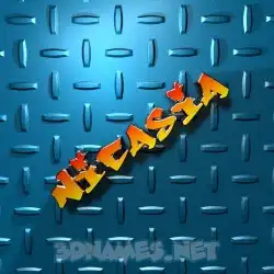 nicasia in Grid Style style - 3D name wallpaper