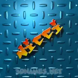 nicci in Grid Style style - 3D name wallpaper