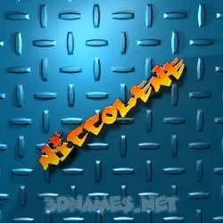 niccolene in Grid Style style - 3D name wallpaper