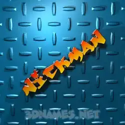nickman in Grid Style style - 3D name wallpaper