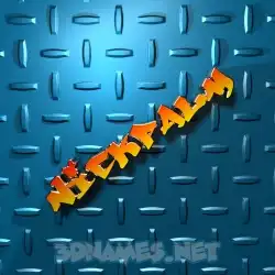 nickpalm in Grid Style style - 3D name wallpaper
