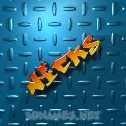 nicks in Grid Style style - 3D name wallpaper