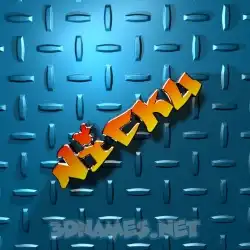 nicku in Grid Style style - 3D name wallpaper