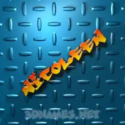nicoleen in Grid Style style - 3D name wallpaper