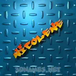 nicolene in Grid Style style - 3D name wallpaper