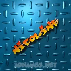 nicoline in Grid Style style - 3D name wallpaper