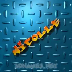 nicolle in Grid Style style - 3D name wallpaper