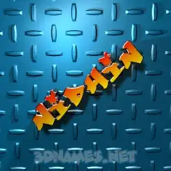 nidhin in Grid Style style - 3D name wallpaper
