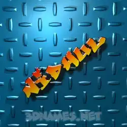 nidhul in Grid Style style - 3D name wallpaper