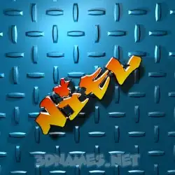 niel in Grid Style style - 3D name wallpaper