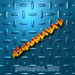 nigahhayat in Grid Style style - 3D name wallpaper