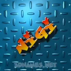 nigi in Grid Style style - 3D name wallpaper
