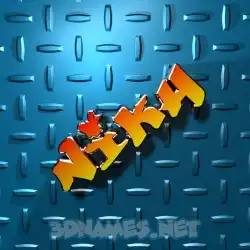 nikh in Grid Style style - 3D name wallpaper
