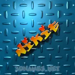 nikie in Grid Style style - 3D name wallpaper