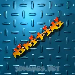 nikitini in Grid Style style - 3D name wallpaper