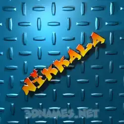 nikkala in Grid Style style - 3D name wallpaper
