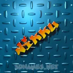 nikku in Grid Style style - 3D name wallpaper