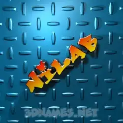 nilab in Grid Style style - 3D name wallpaper