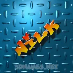nilk in Grid Style style - 3D name wallpaper