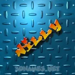 nilly in Grid Style style - 3D name wallpaper