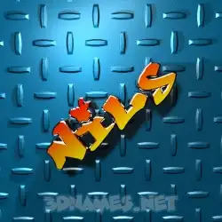 nils in Grid Style style - 3D name wallpaper