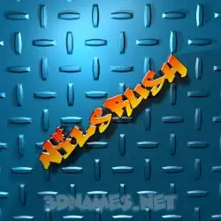 nilsrush in Grid Style style - 3D name wallpaper