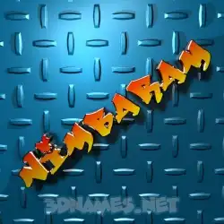 nimbaram in Grid Style style - 3D name wallpaper
