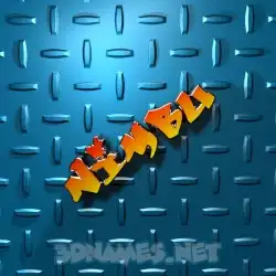 nimbu in Grid Style style - 3D name wallpaper