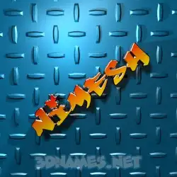 nimesh in Grid Style style - 3D name wallpaper