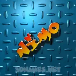 nimo in Grid Style style - 3D name wallpaper