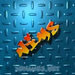 nims in Grid Style style - 3D name wallpaper