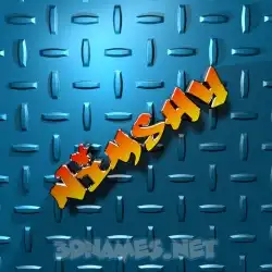 nimshy in Grid Style style - 3D name wallpaper